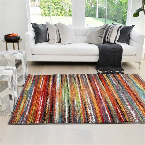 bright colored area rugs cheap